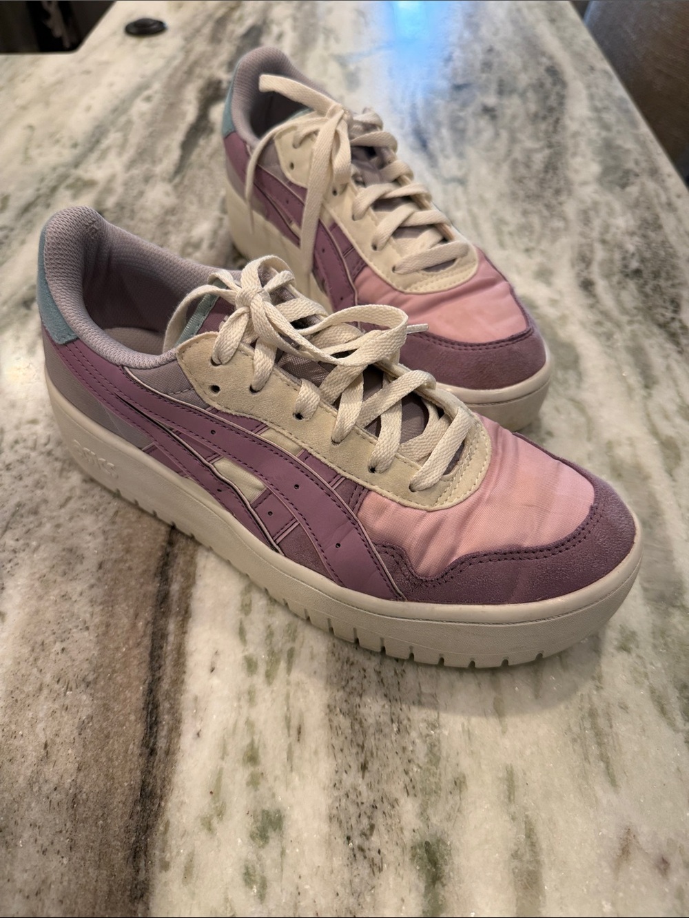 ASICS Casual Women's Sneakers - Pink & Purple and light blue Sz 8.5